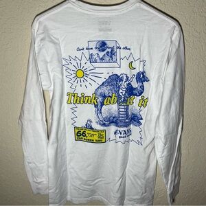 Vans White Graphic Long Sleeve Shirt